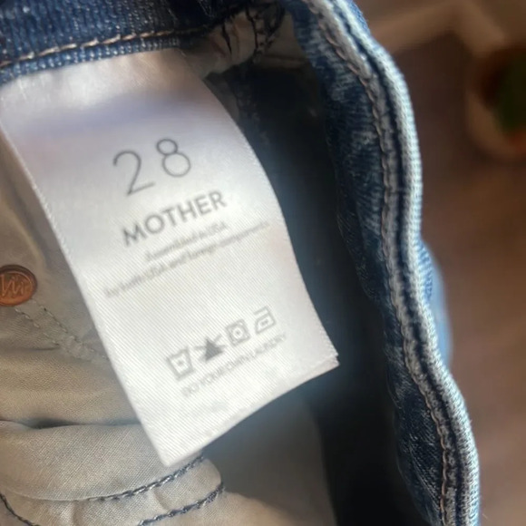 MOTHER HIGH WAISTED LOOKER ANKLE FRAY Nature Tune Up - Picture 10 of 14